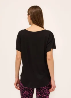 T-shirt in jersey di misto viscosa cotone donna