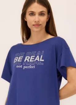 T-shirt in jersey di misto viscosa cotone donna