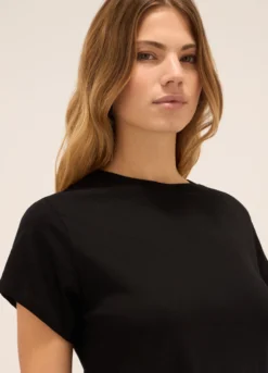 T-shirt in jersey di puro cotone donna
