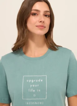 T-shirt in jersey di puro cotone donna