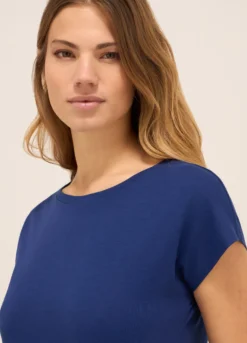 T-shirt in jersey di puro cotone donna