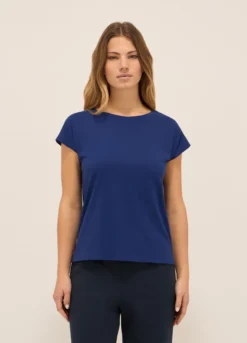 T-shirt in jersey di puro cotone donna