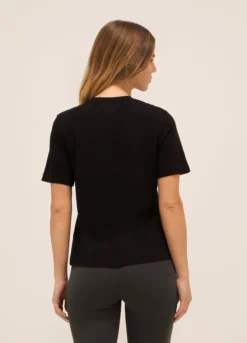 T-shirt in jersey di puro cotone donna