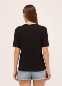 T-shirt in jersey di puro cotone donna