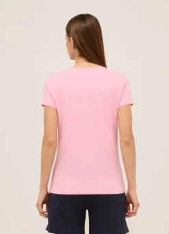 T-shirt in jersey di puro cotone donna