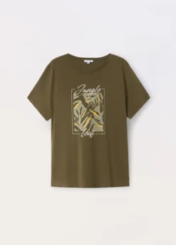 T-shirt in jersey di puro cotone donna curvy