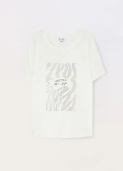 T-shirt in jersey di puro cotone donna curvy