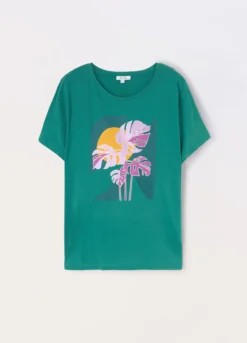T-shirt in jersey di puro cotone donna curvy