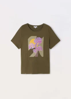 T-shirt in jersey di puro cotone donna curvy