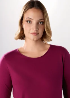 T-shirt in jersey di puro cotone donna curvy