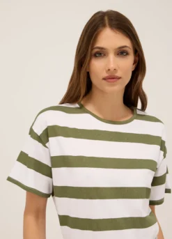 T-shirt in jersey di puro cotone donna