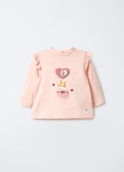 T-shirt in jersey di puro cotone neonata