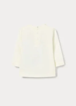 T-shirt in jersey di puro cotone neonato
