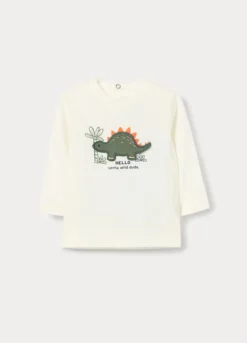 T-shirt in jersey di puro cotone neonato