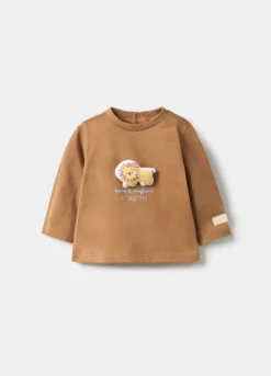 T-shirt in jersey di puro cotone neonato
