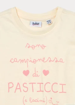 T-shirt in jersey di puro cotone bimba