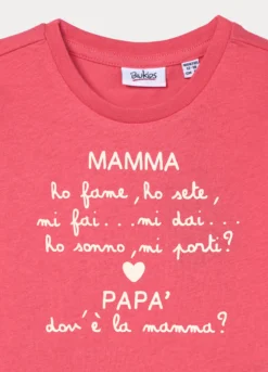T-shirt in jersey di puro cotone bimba