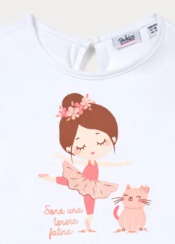 T-shirt in jersey di puro cotone bimba