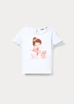 T-shirt in jersey di puro cotone bimba