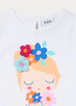 T-shirt in jersey di puro cotone bimba