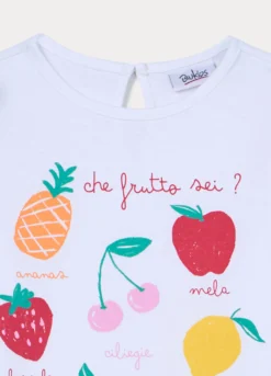 T-shirt in jersey di puro cotone bimba