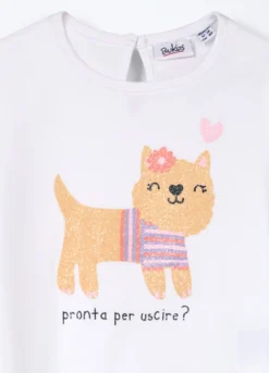 T-shirt in jersey di puro cotone neonata