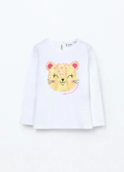 T-shirt in jersey di puro cotone neonata