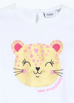 T-shirt in jersey di puro cotone neonata