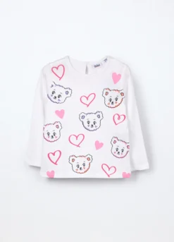 T-shirt in jersey di puro cotone neonata
