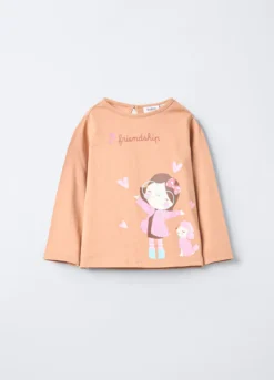 T-shirt in jersey di puro cotone bimba