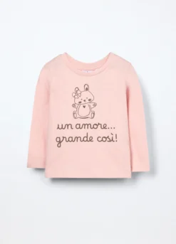 T-shirt in jersey di puro cotone neonata