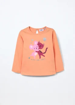 T-shirt in jersey di puro cotone neonata