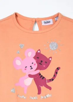 T-shirt in jersey di puro cotone neonata