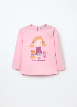 T-shirt in jersey di puro cotone neonata