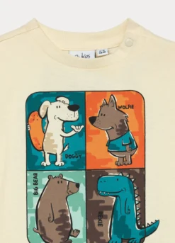 T-shirt in jersey di puro cotone bimbo