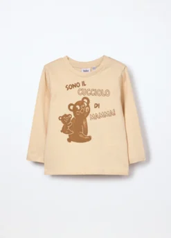 T-shirt in jersey di puro cotone neonato