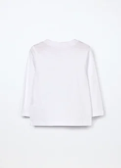 T-shirt in jersey di puro cotone neonato