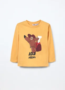 T-shirt in jersey di puro cotone neonato