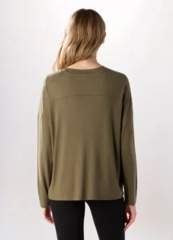 T-shirt in jersey di viscosa stretch donna