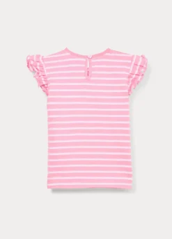 T-shirt in jersey slub di puro cotone bimba