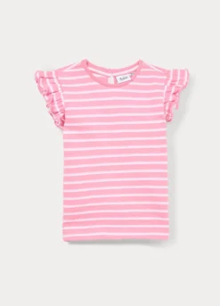 T-shirt in jersey slub di puro cotone bimba