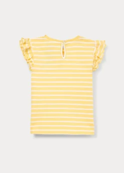 T-shirt in jersey slub di puro cotone bimba