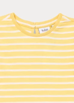 T-shirt in jersey slub di puro cotone bimba