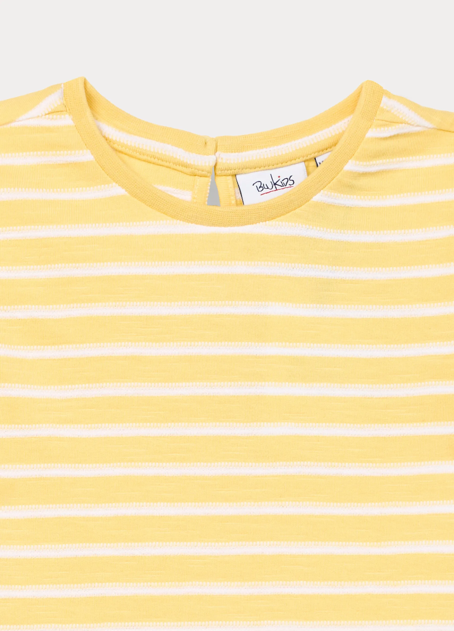 T-shirt in jersey slub di puro cotone bimba