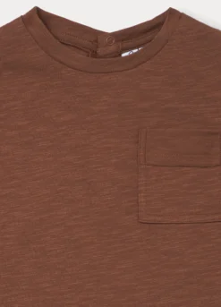 T-shirt in jersey slub di puro cotone bimbo