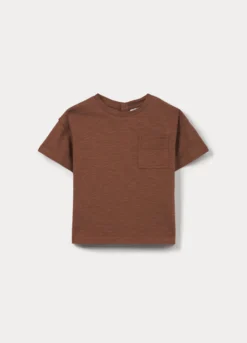 T-shirt in jersey slub di puro cotone bimbo