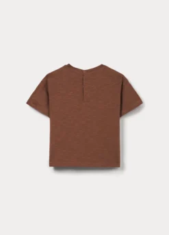 T-shirt in jersey slub di puro cotone bimbo