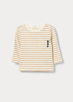 T-shirt in maglia di puro cotone neonato