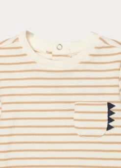 T-shirt in maglia di puro cotone neonato