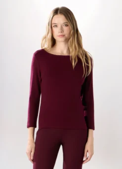 T-shirt in misto viscosa stretch donna